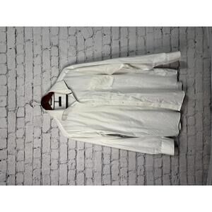 Tommy Hilfiger Men's White Dress Shirt Regular Fit Stretch L